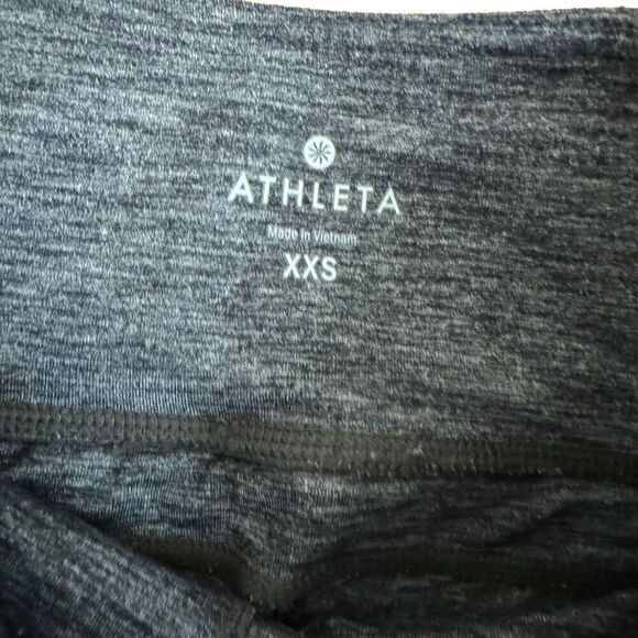 Athleta Straight Up Yoga Pants Flare Leggings Heather Gray XXS - Picture 3 of 5